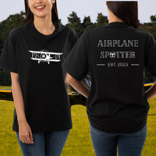 Aeroplane Spotter Est. 20xx Custom Aviation T-Shir T-Shirt