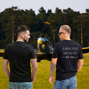 Aeroplane Spotter Est. 20xx Custom Aviation T-Shir T-Shirt