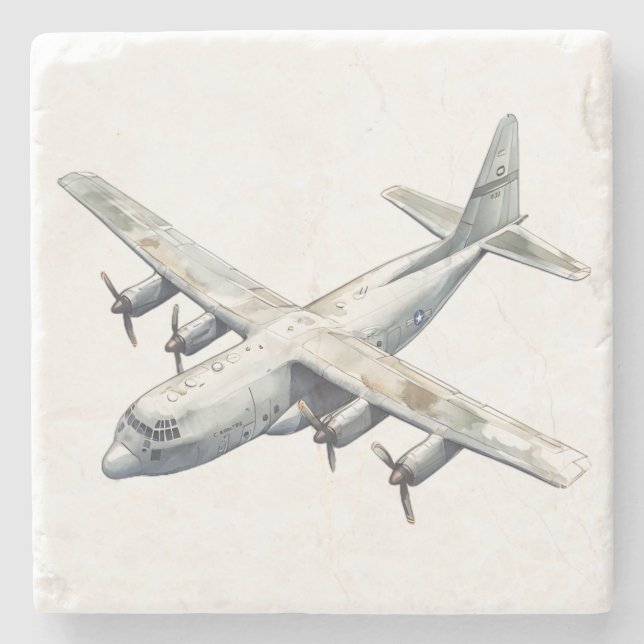 Aeroplane Stone Coaster (Front)