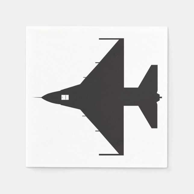 Aeroplane Symbol Paper Napkins (Front)