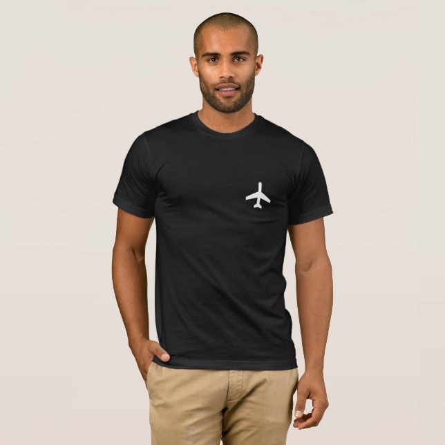 Aeroplane T-shirt Pilots T-shirt Plane Airforce  (Front Full)