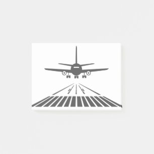 Aeroplane Taking Off Runway Illustration Post-it Notes