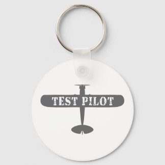 Aeroplane & Test Pilot Key Ring
