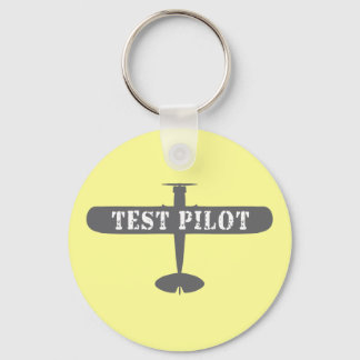 Aeroplane & Test Pilot Key Ring