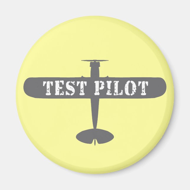 Aeroplane & Test Pilot Magnet (Front)