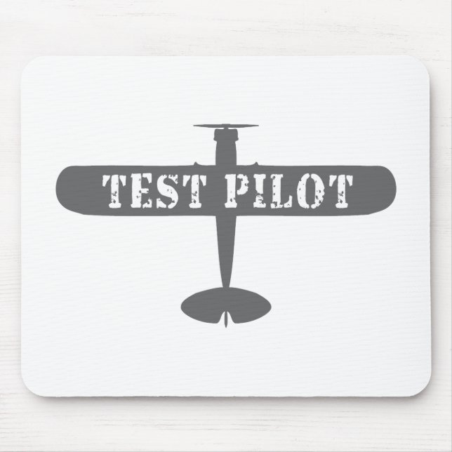 Aeroplane & Test Pilot Mouse Pad (Front)