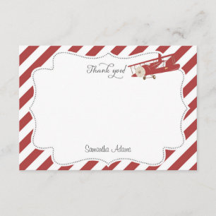 Aeroplane Thank You Card