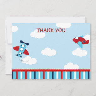 Aeroplane Thank You Cards