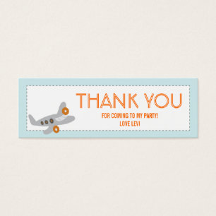 Aeroplane Thank you Tag