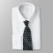 Aeroplane Tie Armani Grey on Black