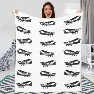 Aeroplane,Travel,Baby Boy,Aviation,Baby Shower Gif Fleece Blanket