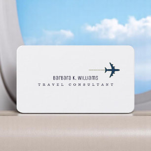 Aeroplane Travel Consultant Business Card