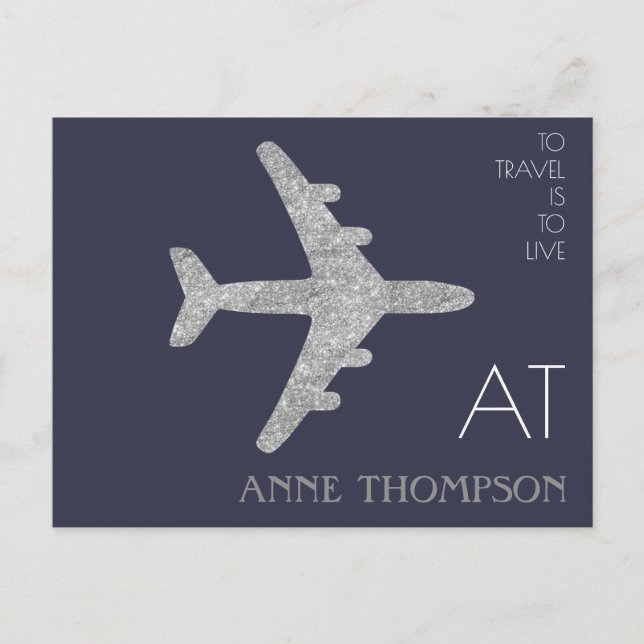 aeroplane travel postcard (Front)