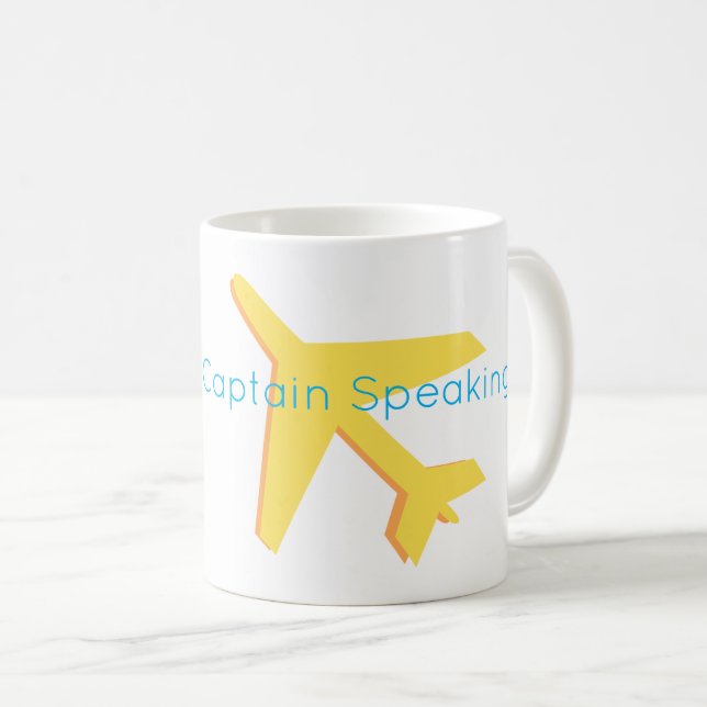 Aeroplane Travel This Is Your Captain Speaking... Coffee Mug (Front Right)
