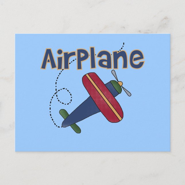 Aeroplane Tshirts and Gifts Postcard (Front)