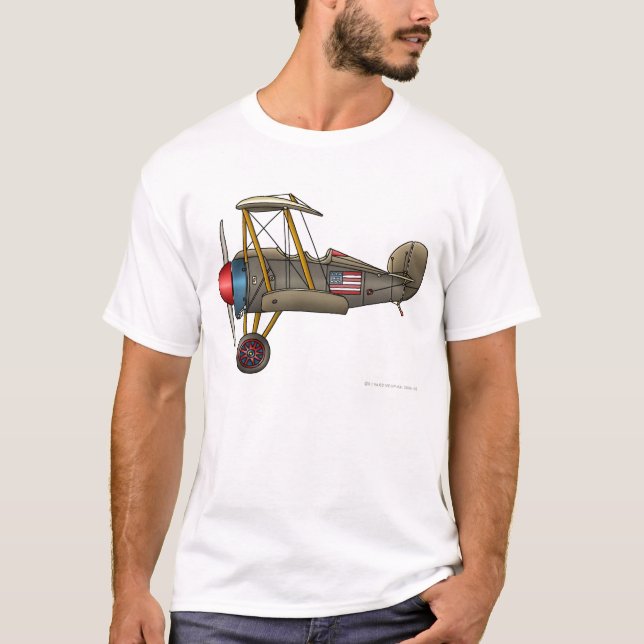 Aeroplane Vintage Biplane T-Shirt (Front)