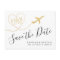 Aeroplane with Heart Destination Wedding Save Date