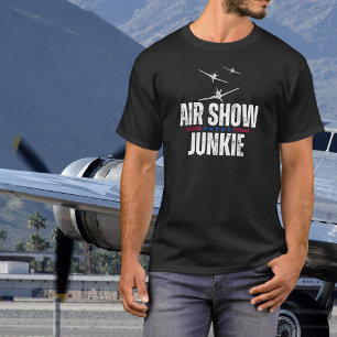 Aeroplane WWII Military Aviation Airshow Junkie T-Shirt