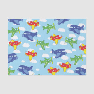 Aeroplanes and Jets Cute 1st Birthday Party Tissue Paper