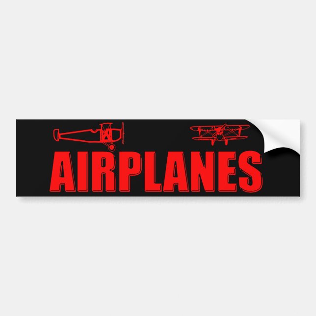 aeroplanes bumper sticker (Front)