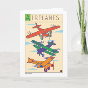 Aeroplanes-Card Card