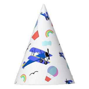Aeroplanes, Helicopters, & Balloons Party Hat