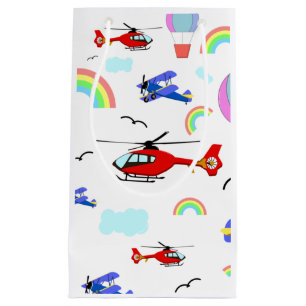 Aeroplanes, Helicopters, & Balloons Small Gift Bag