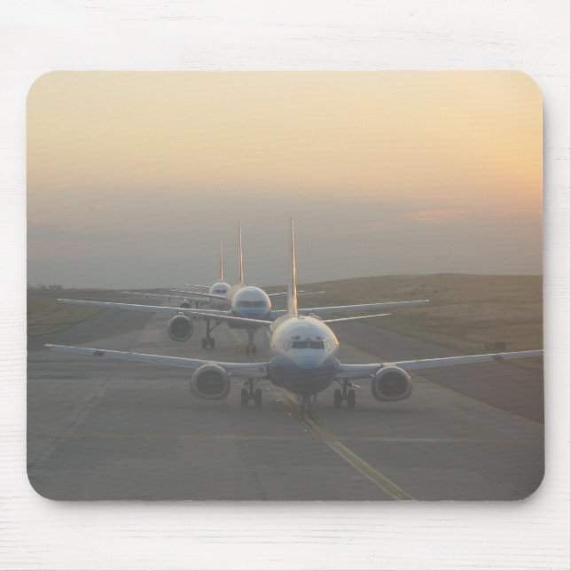 Aeroplanes on Runway Mouse Pad (Front)