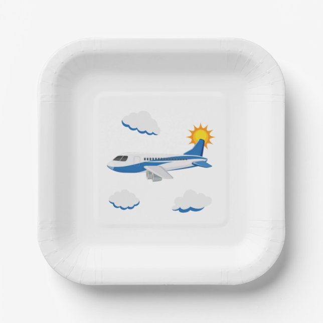 Aeroplanes Party Collection! Paper Plate (Front)