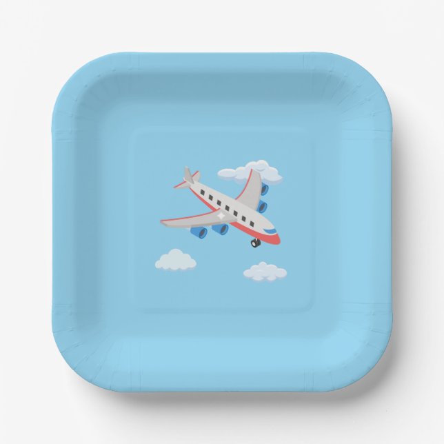Aeroplanes Party Collection! Paper Plate (Front)