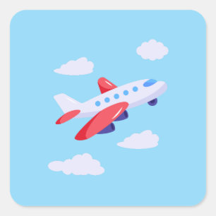 Aeroplanes Party Collection! Square Sticker