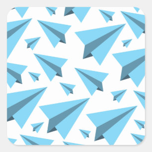 Aeroplanes Party Collection! Square Sticker