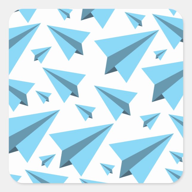 Aeroplanes Party Collection! Square Sticker (Front)