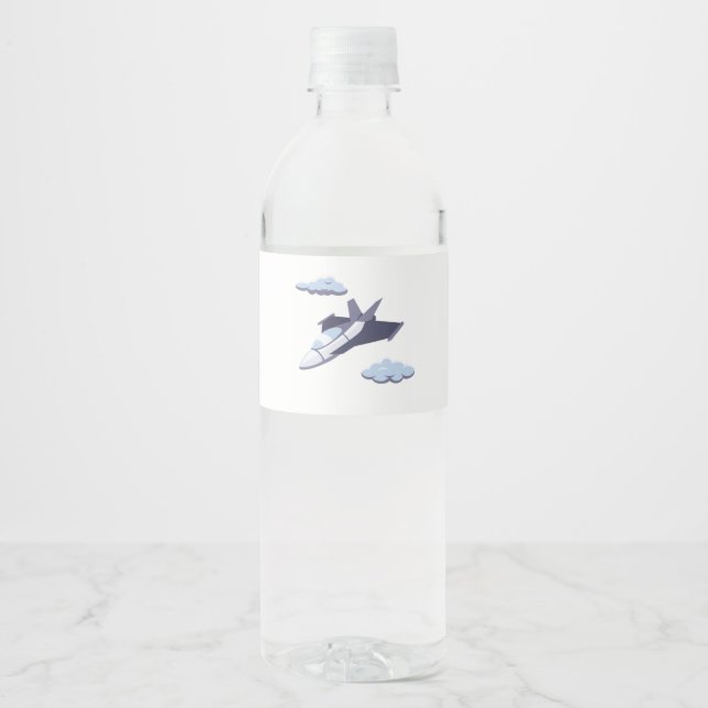 Aeroplanes Party Collection! Water Bottle Label (Front)