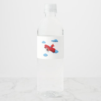 Aeroplanes Party Collection! Water Bottle Label