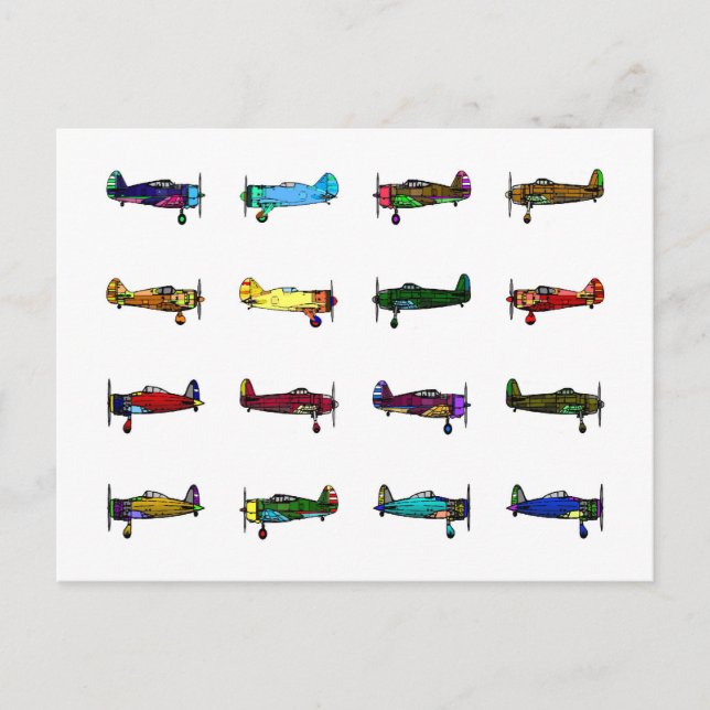 aeroplanes postcard (Front)