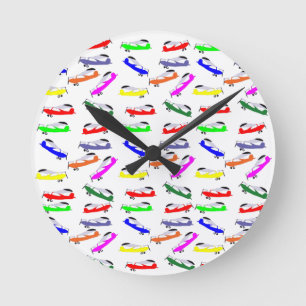 Aeroplanes Round Clock