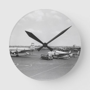 Aeroplanes Round Clock
