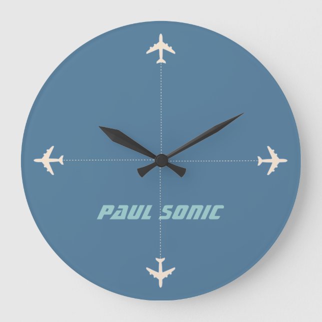 aeroplanes with name large clock (Front)