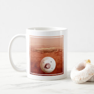 Aeroshell With Perseverance Rover Descent To Mars Coffee Mug