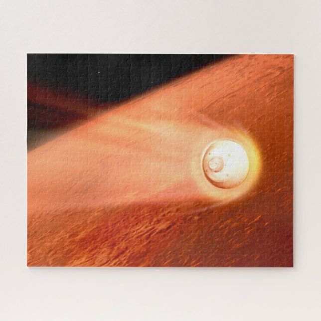 Aeroshell With Perseverance Rover Descent To Mars Jigsaw Puzzle (Horizontal)