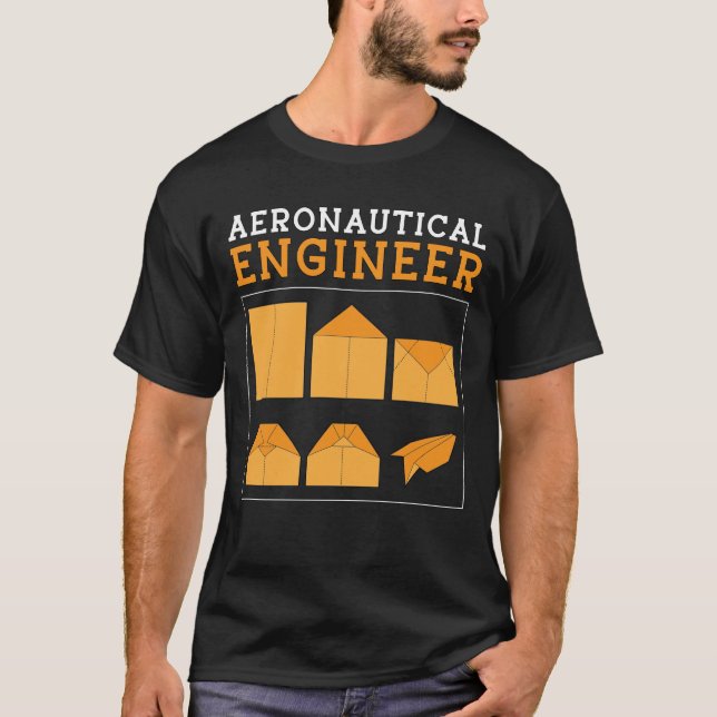 Aerospace Aeronautical Engineer Engineering Space T-Shirt (Front)