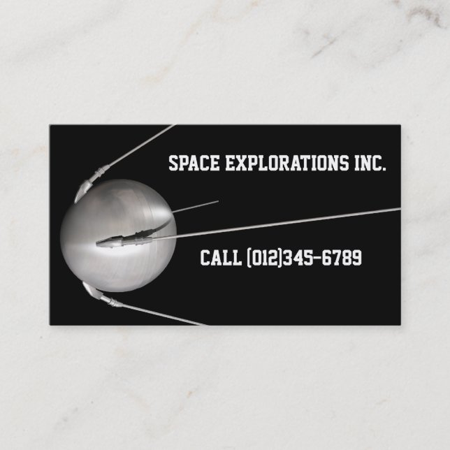 aerospace businesscard template business card (Front)