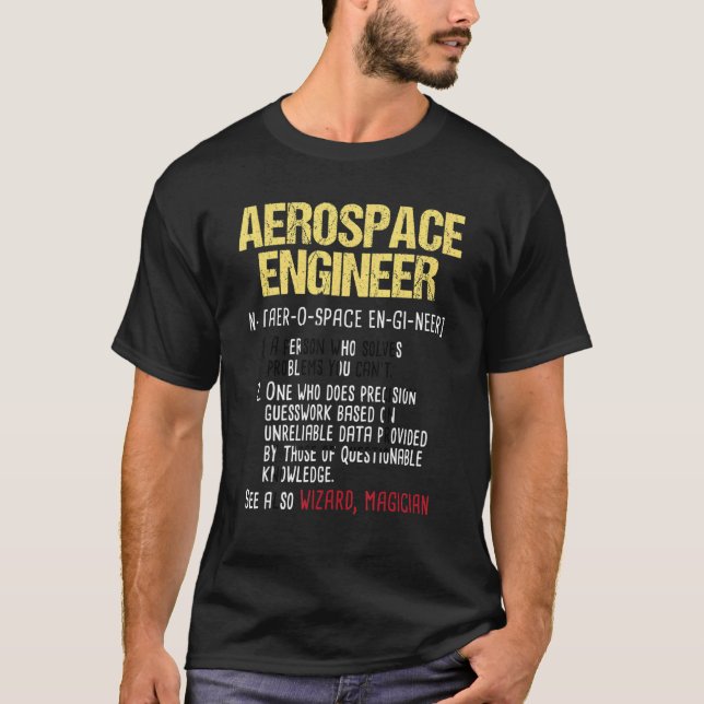 Aerospace Engineer  Aeronautical Engineering Aircr T-Shirt (Front)
