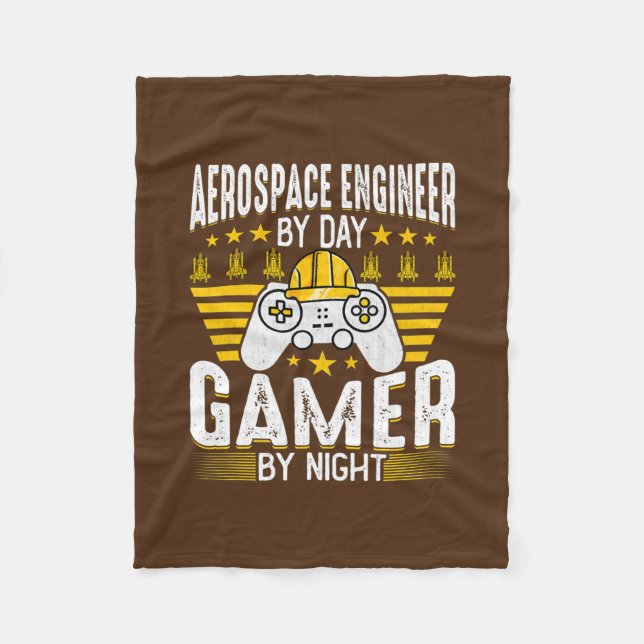 Aerospace Engineer Aerospace Engineering Game Fleece Blanket (Front)