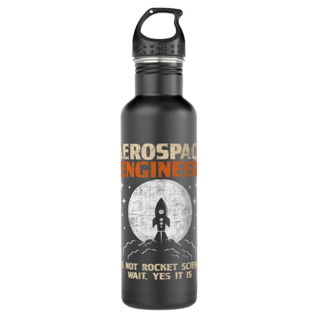 Aerospace Engineer Aircraft Space Engineering 710 Ml Water Bottle (Front)