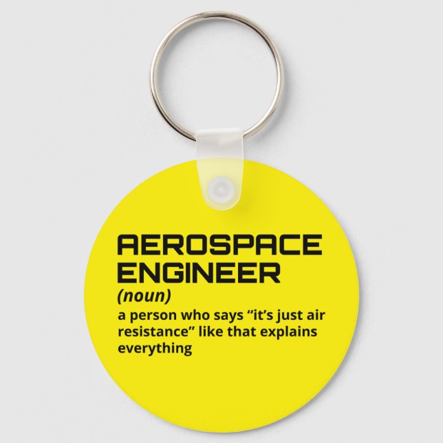 Aerospace Engineer - Funny Definition B-4 Key Ring (Front)
