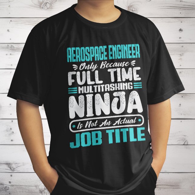 Aerospace Engineer Job Title Profession Skills T-Shirt (Creator Uploaded)