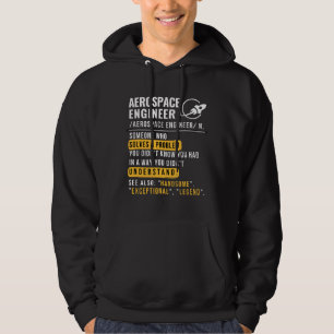 Aerospace Engineer Noun Funny Hoodie