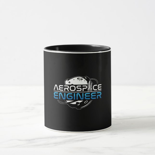 Aerospace Engineer Rocket Space Engineering Mug (Center)